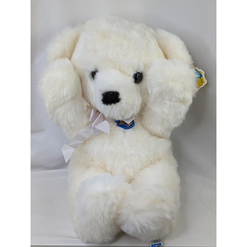 Dakin Big White Cuddles Bear Plush 18 Inch 1979 Stuffed Animal Toy‎